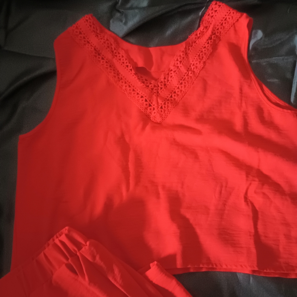 2X red two piece